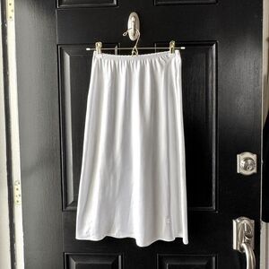 VTG Calvin Klein White Satin Half Slip Size S